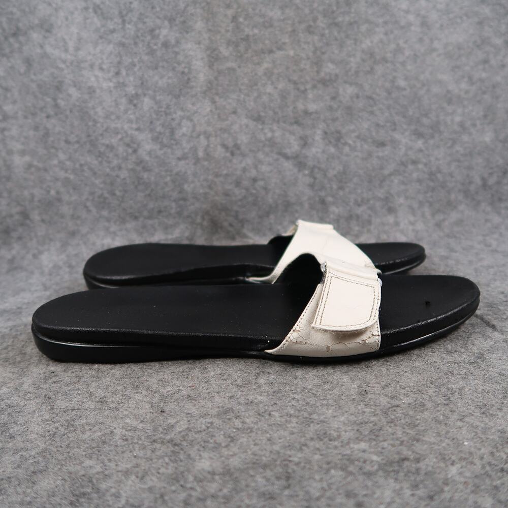 Hillard & Hanson Shoes Womens 10 Sandals Slides Slip On Flat Retro Y2k Casual